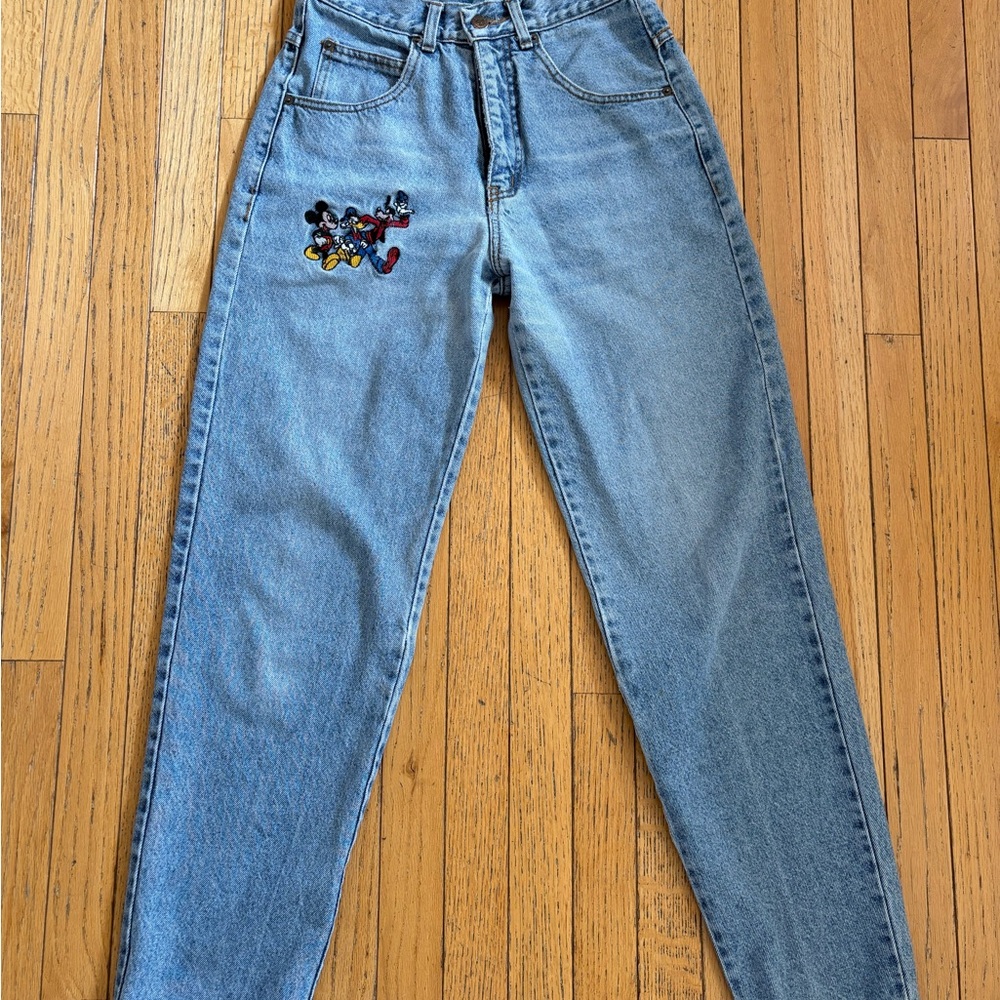 Women’s Vintage Disney Embroidered Jeans Size 28